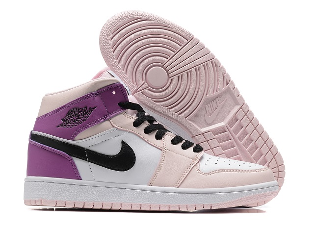 Air Jordan Retro 1 Grade AAA White Pink - Click Image to Close